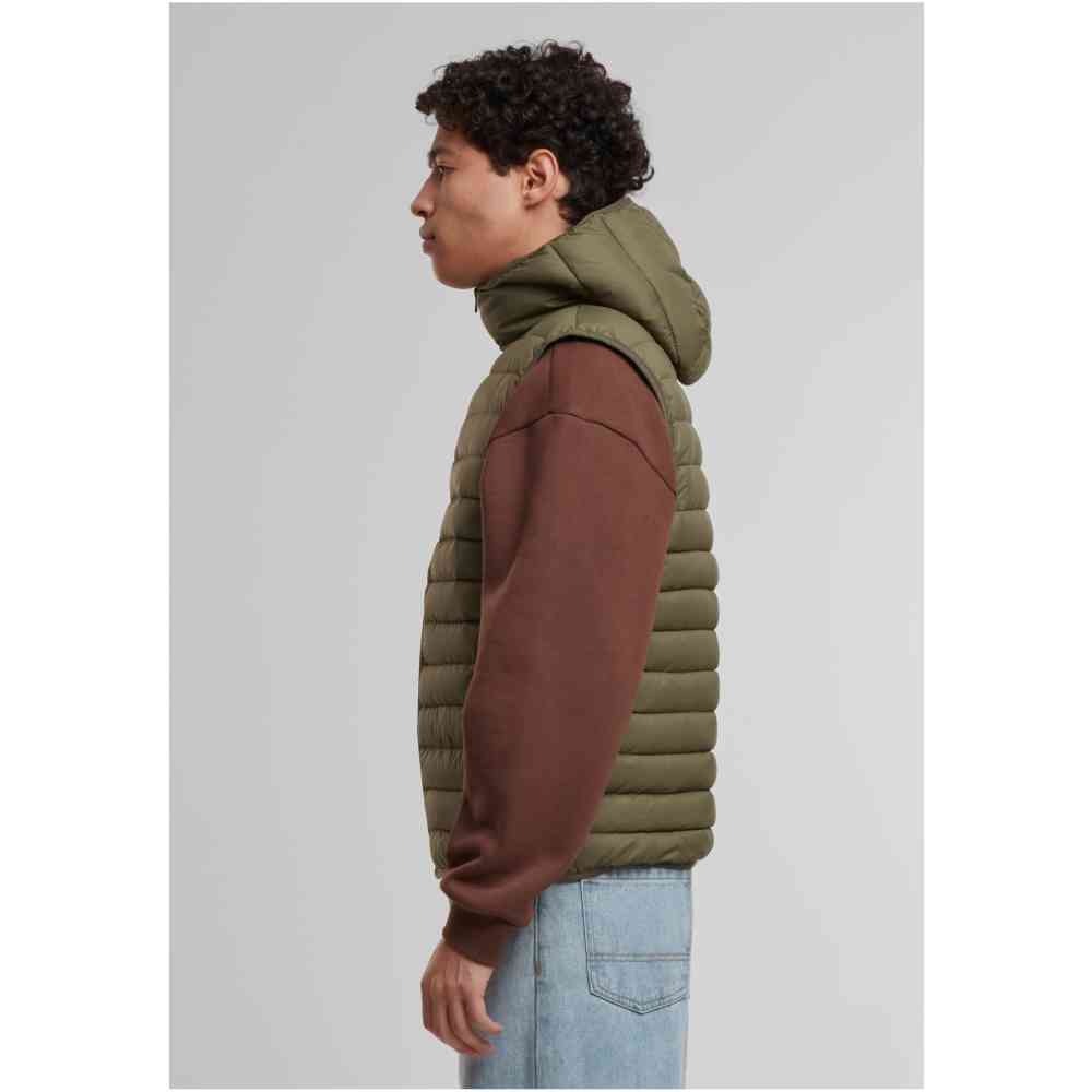 Urban Classics - Light Weigh with hood Ã„rmellose Jacke - OlivgrÃ¼n